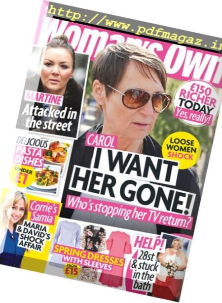 Woman’s Own – 13 March 2017 Cover