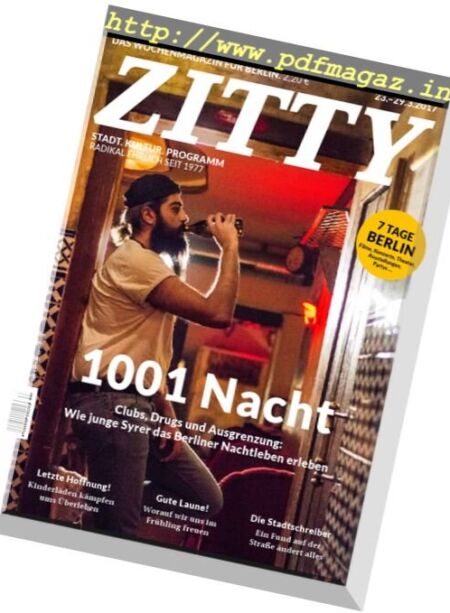 Zitty – 23 Marz 2017 Cover