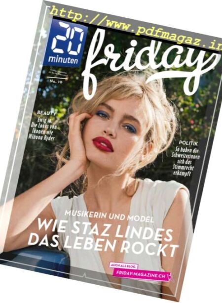 20 Minuten Friday – 10-16 Marz 2017 Cover