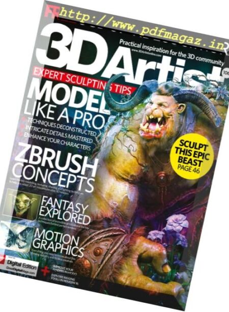 3D Artist – Issue 106, 2017 Cover