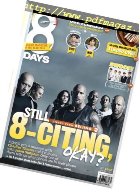 8 Days – 13 April 2017 Cover