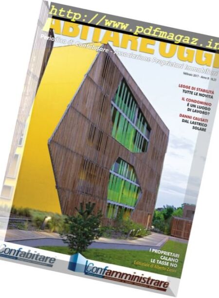 Abitare Oggi – Febbraio 2017 Cover