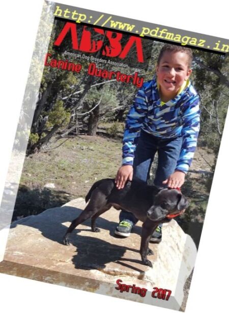 ADBA Canine Quarterly – Spring 2017 Cover