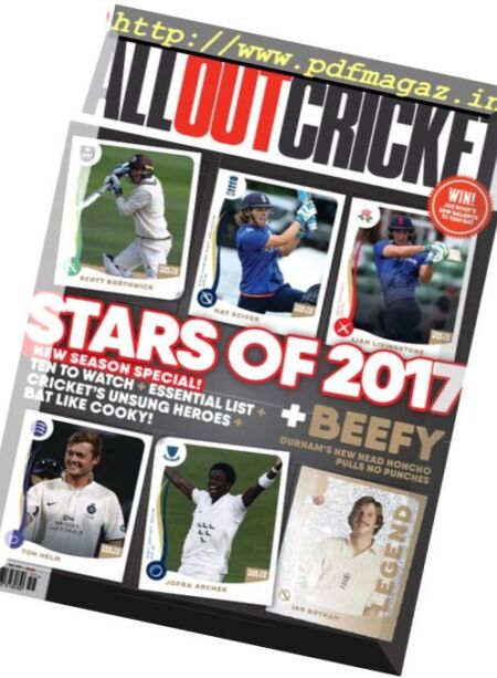 All Out Cricket – May 2017 Cover
