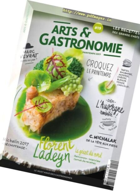Arts & Gastronomie – Printemps 2017 Cover