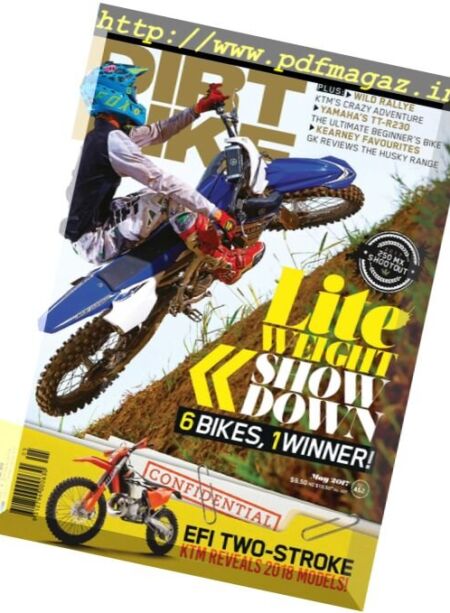 Australasian Dirt Bike Magazine – May 2017 Cover