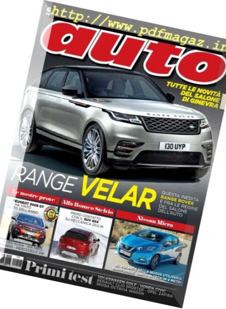 Auto – Aprile 2017 Cover