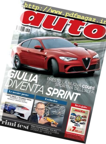 Auto – Marzo 2017 Cover