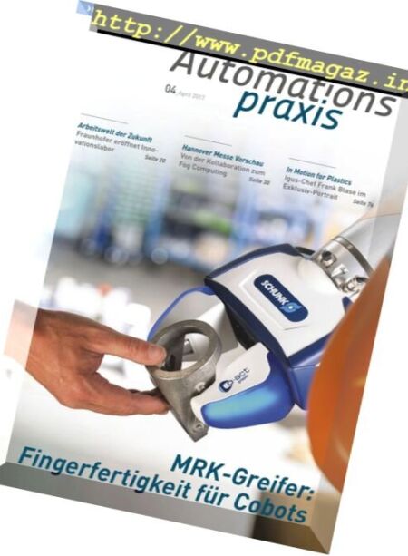 Automations Praxis – April 2017 Cover