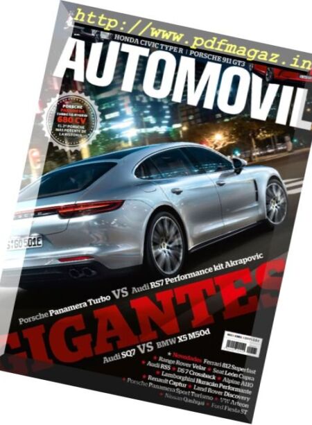 Automovil Spain – Abril 2017 Cover