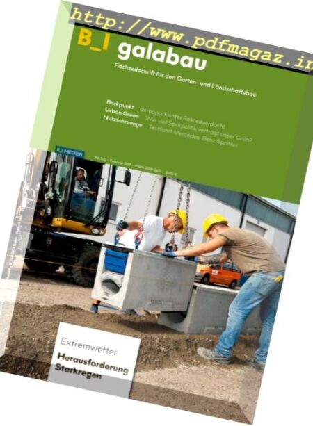 B_I galabau – Februar 2017 Cover