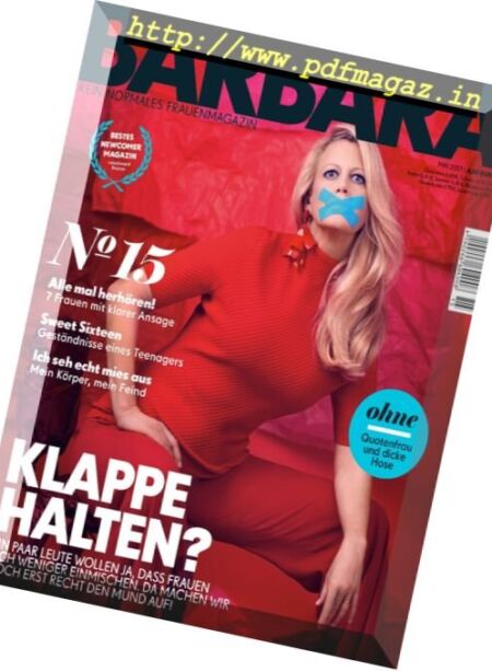 Barbara – Mai 2017 Cover