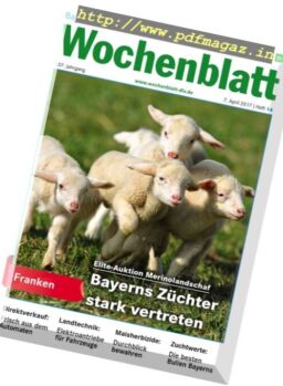 Bayerisches Landwirtschaftliches Wochenblatt – 7 April 2017