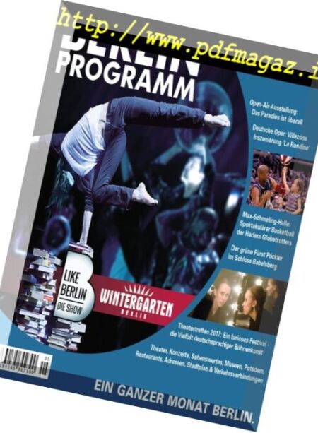 Berlin Programm – Mai 2017 Cover