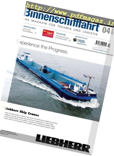 Binnenschifffahrt – April 2017 Cover