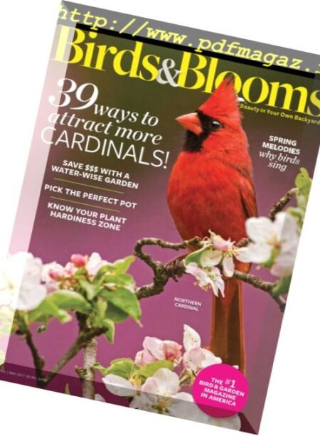 Birds & Bloom – April-May 2017 Cover