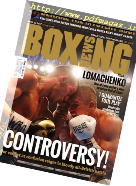 Boxing News – 13 April 2017 Cover