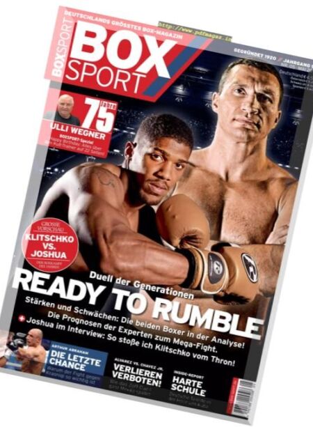BoxSport – Mai 2017 Cover
