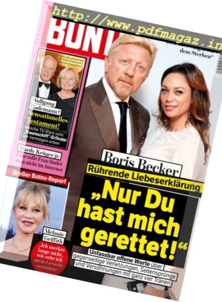 Bunte – 12 April 2017 Cover