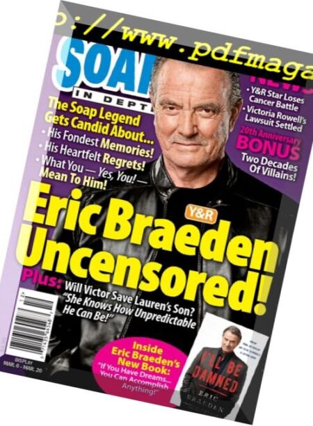 CBS Soaps In Depth – 20 March 2017 Cover