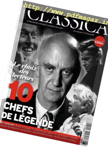 Classica – Avril 2017 Cover