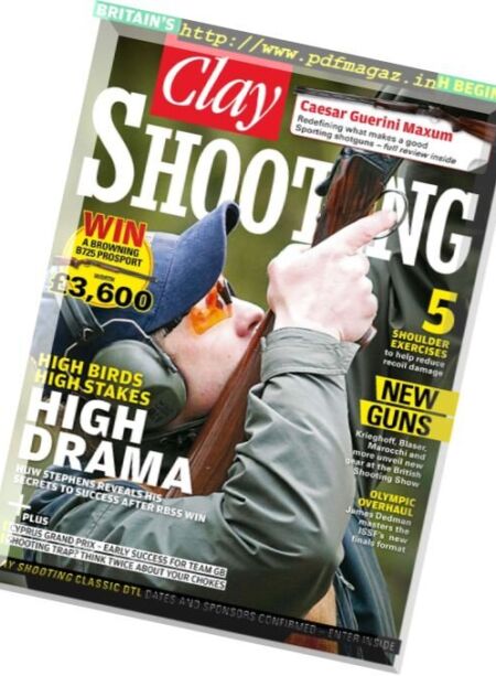 Clay Shooting – April 2017 Cover