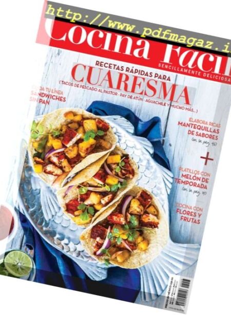Cocina Facil Mexico – Marzo 2017 Cover