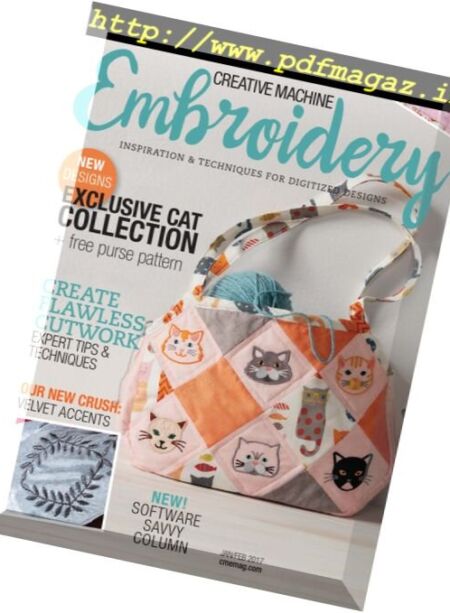 Creative Machine Embroidery – January-February 2017 Cover