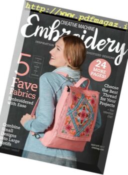 Creative Machine Embroidery – March-April 2017