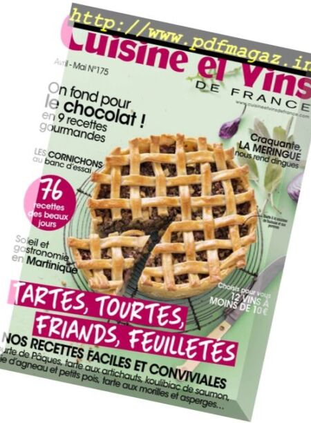 Cuisine et Vins de France – Avril-Mai 2017 Cover