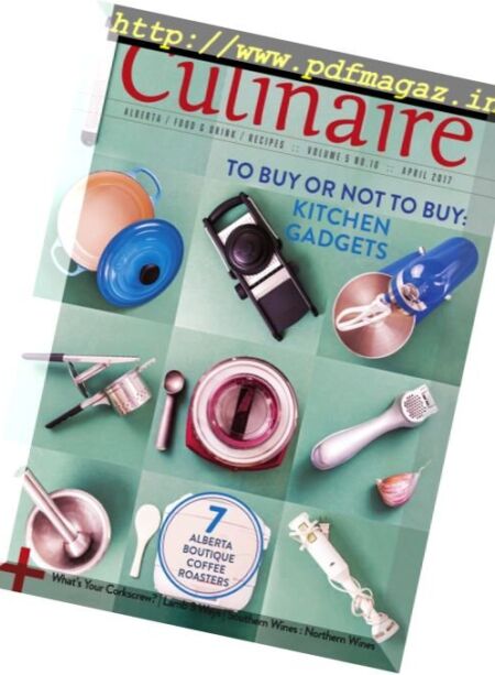Culinaire Magazine – April 2017 Cover