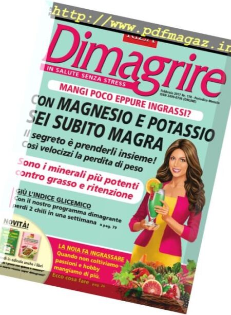 Dimagrire – Febbraio 2017 Cover