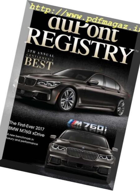 duPont Registry – May 2017 Cover