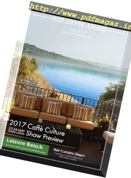 Eat. Drink. Sleep – May 2017 Cover
