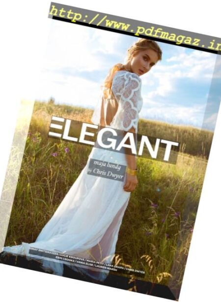 Elegant Magazine – Fashion N 16, March 2017 Cover
