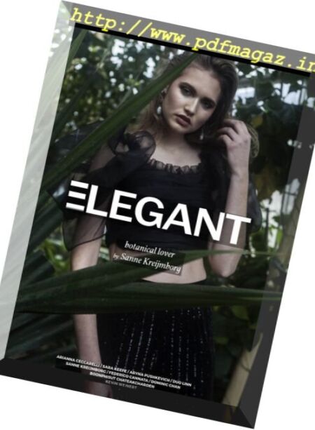 Elegant Magazine – Fashion N 7, January 2017 Cover