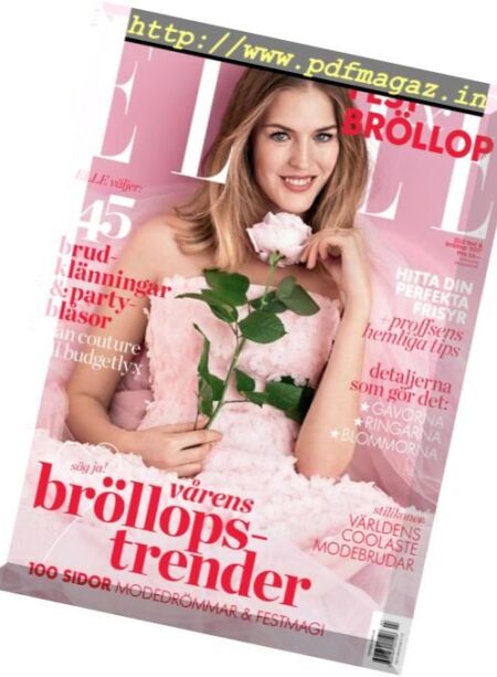 Elle Sweden – Fest & Brollop 2017 Cover