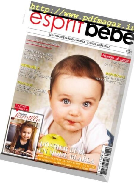 Esprit Bebe – N 32, 2017 Cover