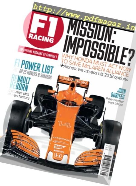 F1 Racing UK – May 2017 Cover