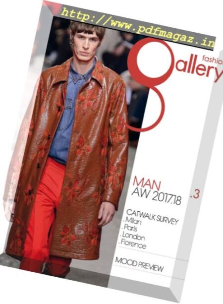 Fashion Gallery Man – Issue 3 – Fall-Winter 2017-2018 Cover