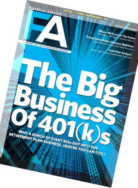 Financial Advisor – March 2017 Cover