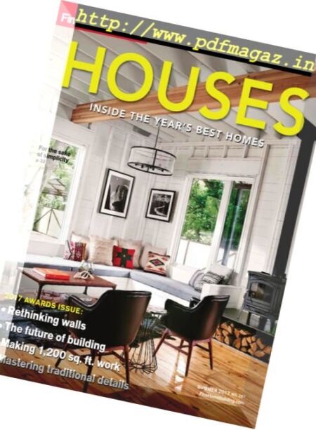 Fine Homebuilding Houses – Summer 2017 Cover