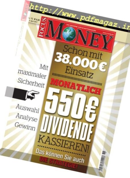 Focus Money – 5 April 2017 Cover