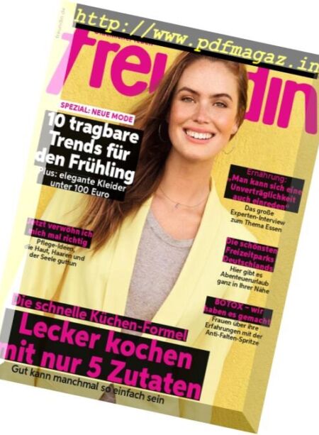 Freundin – 5 April 2017 Cover