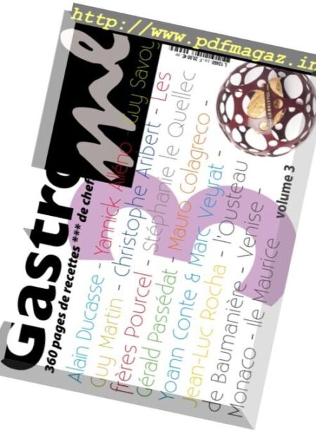 Gastronome – Vol. 3, 2014 Cover