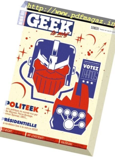 Geek France – Avril-Mai 2017 Cover
