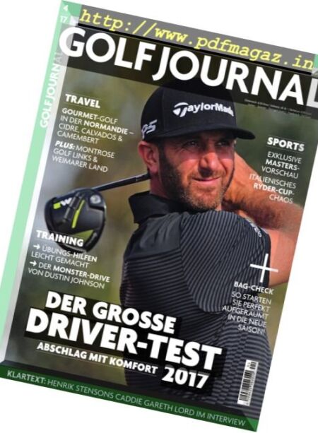 Golf Journal – April 2017 Cover