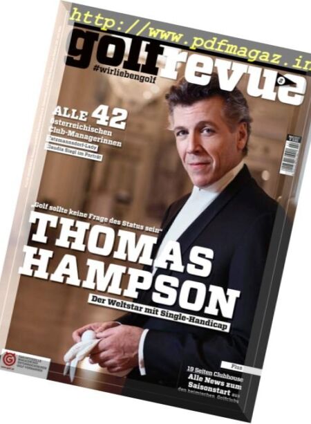 Golfrevue – Mai 2017 Cover