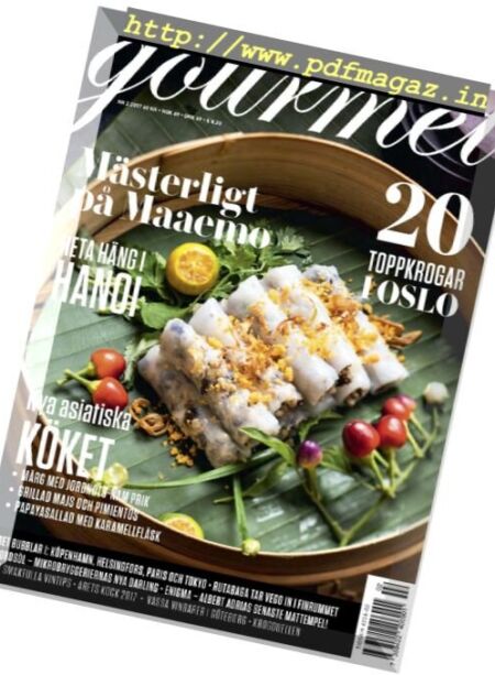Gourmet Sweden – Nr.2, 2017 Cover