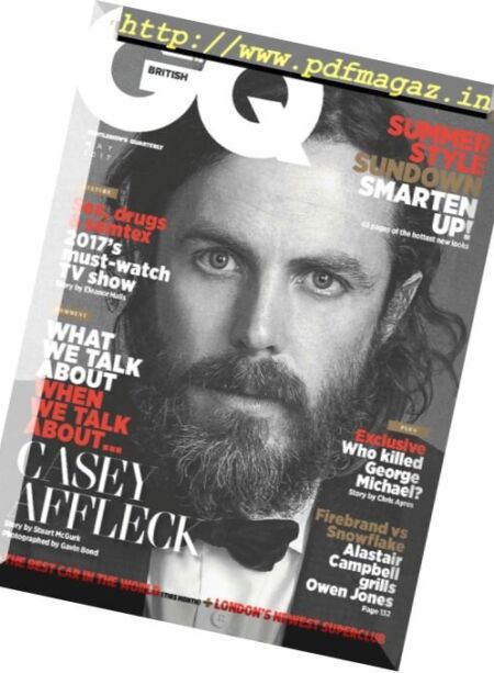 GQ UK – May 2017 Cover